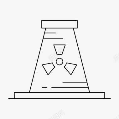 核能能源工业图标