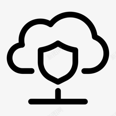 云安全数据库服务器图标