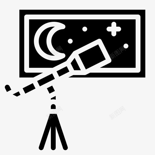 观星者娱乐夜晚svg_新图网 https://ixintu.com 观星 娱乐 夜晚 望远镜