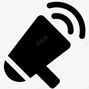 营销扩音器噪音图标