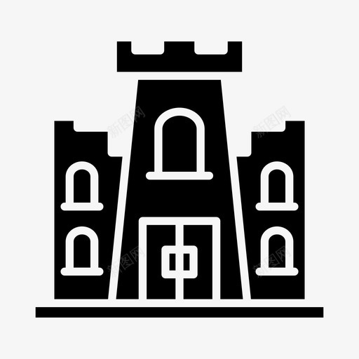 城堡建筑物堡垒svg_新图网 https://ixintu.com 城堡 建筑物 堡垒 宫殿 皇家 建筑