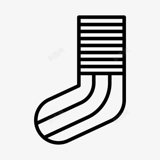 袜子圣诞节服装svg_新图网 https://ixintu.com 袜子 圣诞节 服装 时尚服饰 基本 图标