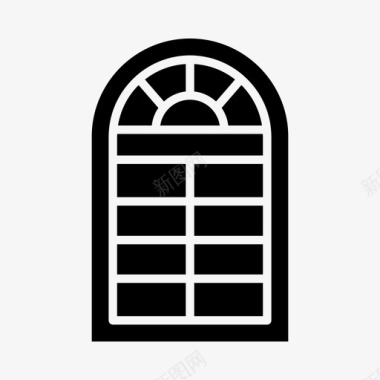 窗户建筑家具图标