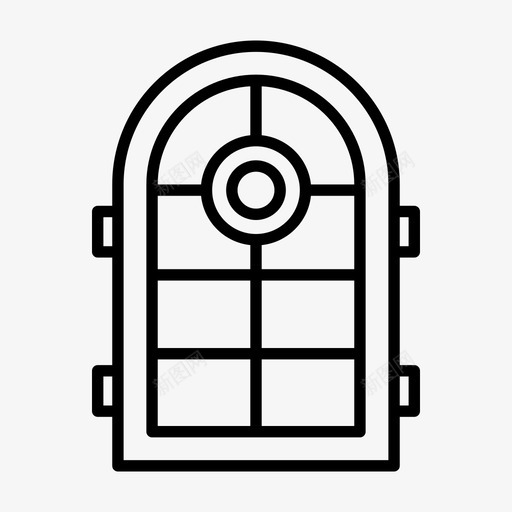 窗建筑家具svg_新图网 https://ixintu.com 建筑 建筑家 家具 家居 室内 窗线