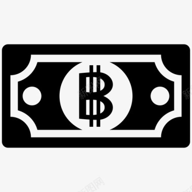 泰铢现金货币图标