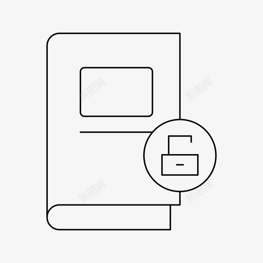 图书图书馆阅读svg_新图网 https://ixintu.com 图书 图书馆 阅读 学习 解锁 细线
