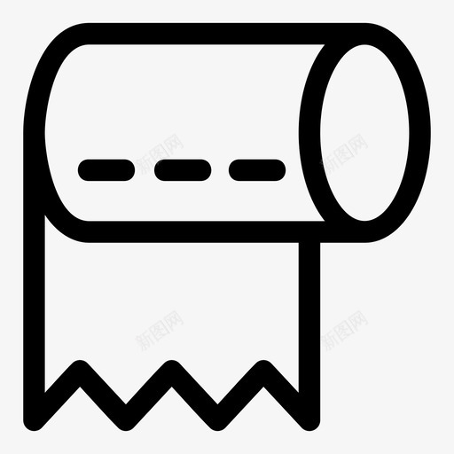 纸巾浴室清洁svg_新图网 https://ixintu.com 纸巾 浴室 清洁卫生 纸张 卫生间 酒店 店风 格线 图标