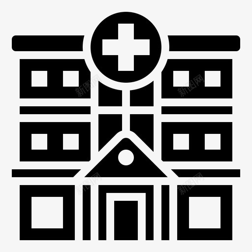 医院中心疾病svg_新图网 https://ixintu.com 医疗 医院 中心 疾病 治疗 标志