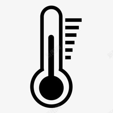 温度计汽车热图标