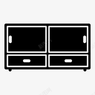 多用途货架橱柜家具图标