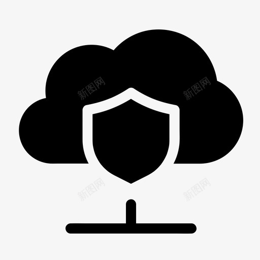 云安全数据库服务器svg_新图网 https://ixintu.com 安全 数据库 服务器
