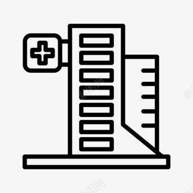 医院急救中心诊所图标