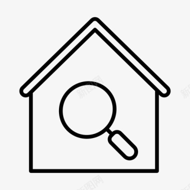 家庭搜索主页房子图标