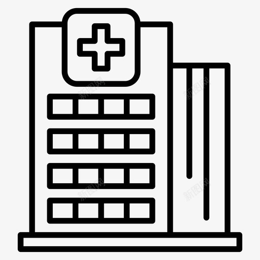医院急救中心诊所svg_新图网 https://ixintu.com 医院 急救中心 诊所 医务室 医疗 院线