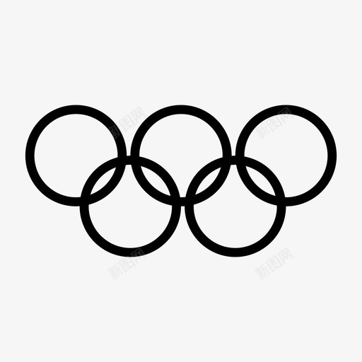 奥林匹克标志五环svg_新图网 https://ixintu.com 奥林匹克 标志 五环 运动 符号
