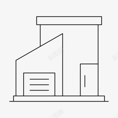 建筑住宿城市图标