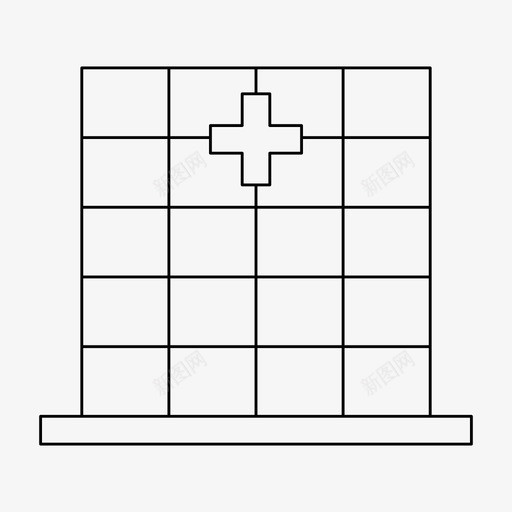 医院急救诊所svg_新图网 https://ixintu.com 医院 急救 诊所 医务室 医疗 细线