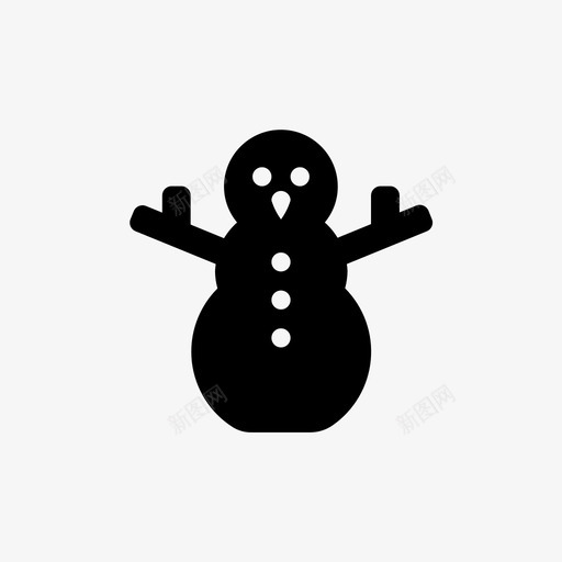 雪人圣诞节装饰svg_新图网 https://ixintu.com 雪人 圣诞节 装饰 冬天 平面 平面图 图标