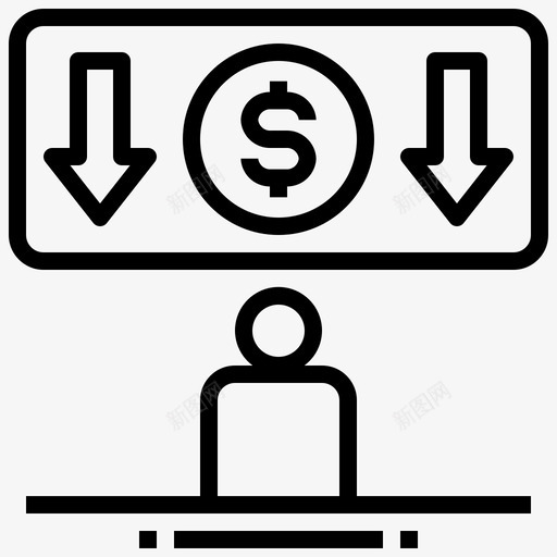 降薪破产商人svg_新图网 https://ixintu.com 降薪 破产 商人 佣金 损失 冠状 病毒 流行 后的 全球 经济