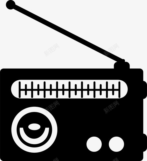 无线电广播通信svg_新图网 https://ixintu.com 无线电 广播 通信 复古 风格 技术