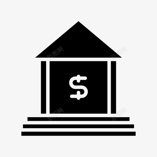 银行金融投资svg_新图网 https://ixintu.com 银行 金融投资 贷款 货币 建筑 坚固