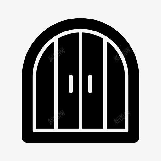 窗户关闭装饰svg_新图网 https://ixintu.com 窗户 关闭 装饰 玻璃 内部 实心