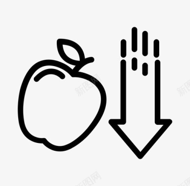 重力苹果教育图标