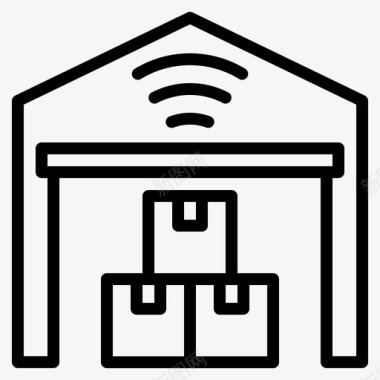仓库送货互联网图标