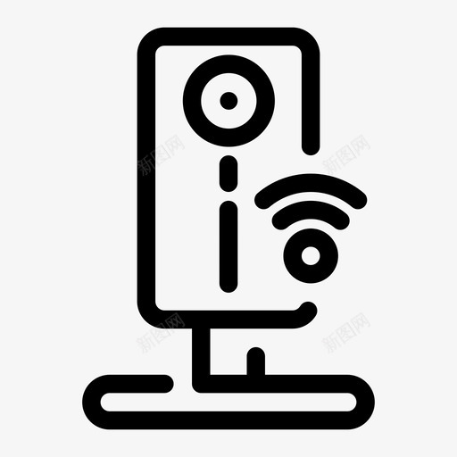 闭路电视摄像头安防svg_新图网 https://ixintu.com 闭路电视 摄像头 安防 智能家居 无线