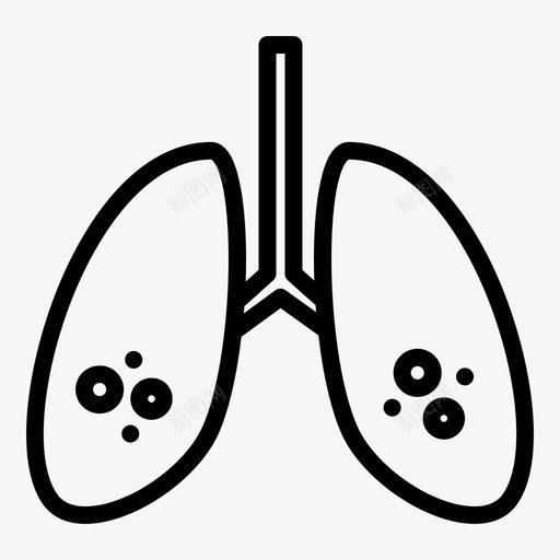 肺冠状病毒器官svg_新图网 https://ixintu.com 冠状 呼吸 病毒 器官 衰竭 病毒型