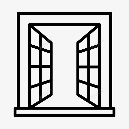 窗装饰玻璃svg_新图网 https://ixintu.com 装饰 玻璃 室内 开窗 窗线