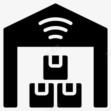 仓库送货互联网图标