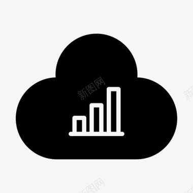 云数据分析网络图标