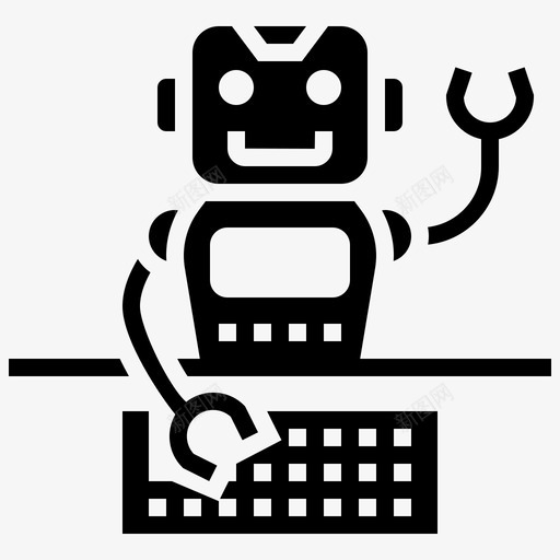 未来自动化人工智能控制svg_新图网 https://ixintu.com 未来 自动化 人工 智能控制 机器人 工业 符号
