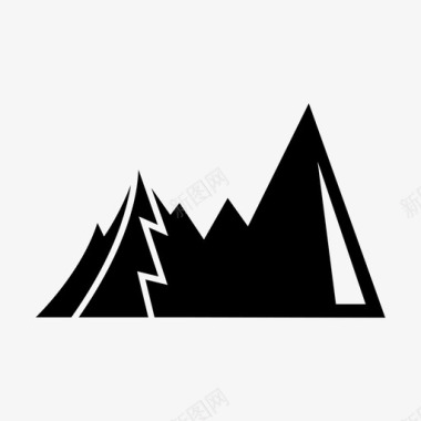 山山脉自然图标