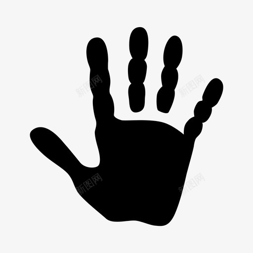 手印手指孩子们svg_新图网 https://ixintu.com 手印 手指 孩子们