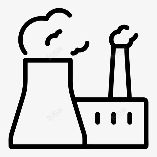 核电站生态环境svg_新图网 https://ixintu.com 核电站 生态 环境污染