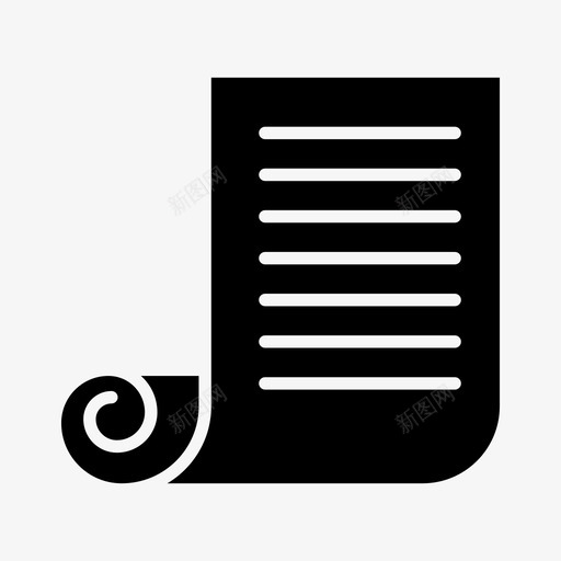 纸文件阅读svg_新图网 https://ixintu.com 文件 阅读 学习 文具