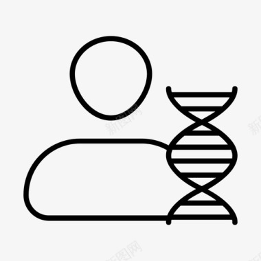 人类dna克隆遗传学图标