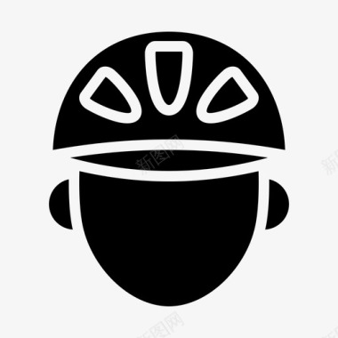 摩托车手头盔头盔自行车图标