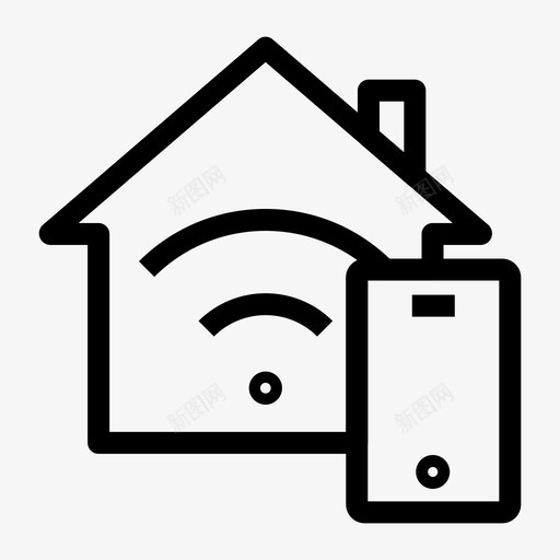 智能家居便利设施控制svg_新图网 https://ixintu.com 智能家居 便利设施 控制 遥控 技术