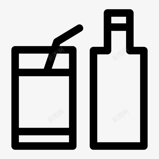 饮料鸡尾酒水果svg_新图网 https://ixintu.com 饮料 鸡尾酒 水果 欢乐 时光 果汁 派对 酒店 风格 线条 图标