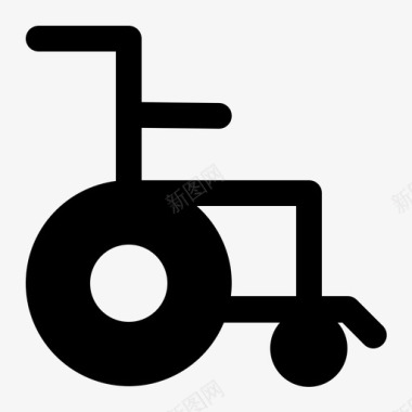 轮椅健康医疗保健图标