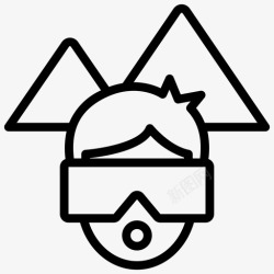 现实有良好的接触虚拟旅游探索者现实高清图片