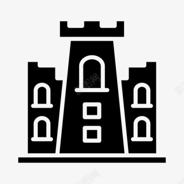 城堡门大门图标