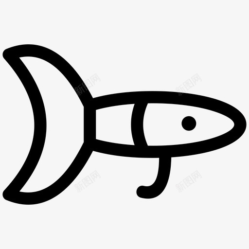 鱼动物海豚svg_新图网 https://ixintu.com 动物 海豚 眼睛 网海