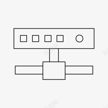 路由器设备因特网图标