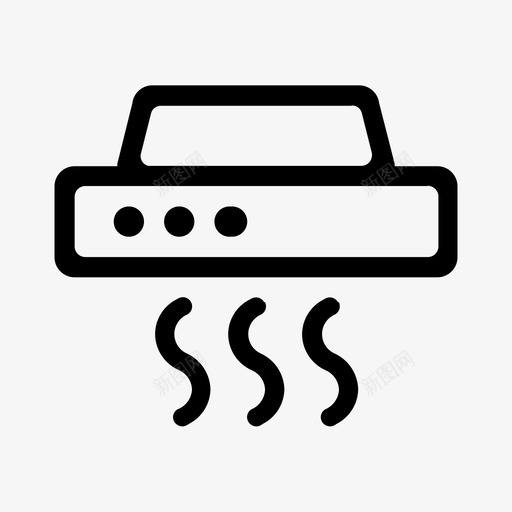 抽油烟机家用电器svg_新图网 https://ixintu.com 抽油烟机 家用电器