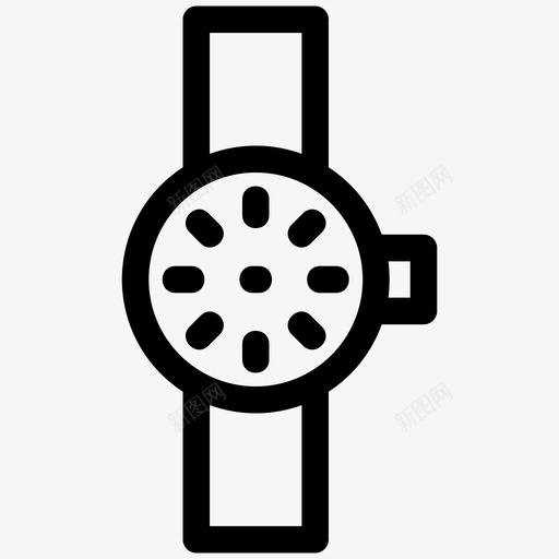 手表钟表时尚svg_新图网 https://ixintu.com 时尚 手表 钟表 时间 服装 图标
