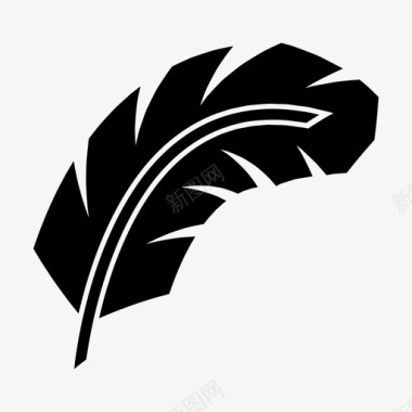羽毛翅膀写字图标